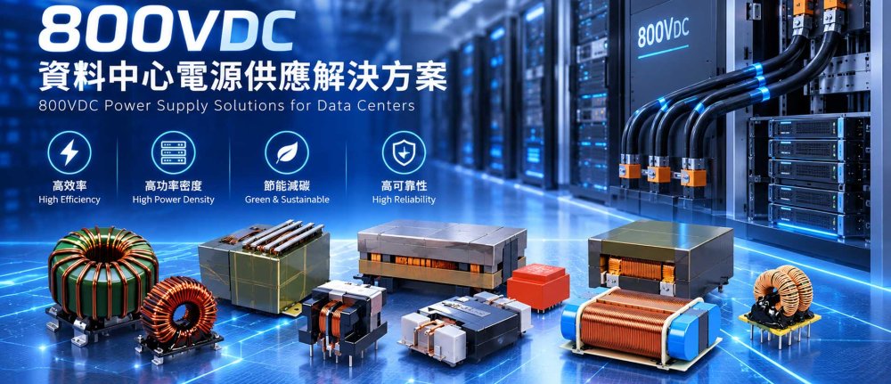 800VDC資料中心電源供應解決方案
